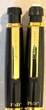 Sanford 18K Gold-Plated Gloss Black PhD Pen and Pencil Set - Real Gold Plated picture