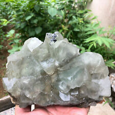 4 LB Natural Large Fluorite Quartz Cluster Crystal Specimen Healing picture
