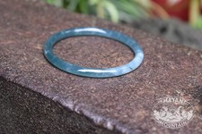 ICY TRANSLUCENT PRINCESA BLUE Jade Bangle Guatemalan Guatemala Unisex Bracelet picture