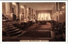 Albany NY-New York, The Wellington, South Lounge, Vintage Postcard picture