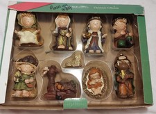 Adorable Resin Nativity Set Christmas by Dickson's-Family Christian Stores 9Pc picture