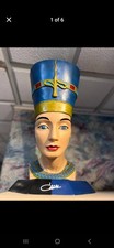 CAZAL VINTAGE NEFERTITI EGYPTIAN DISPLAY COLLECTABLE STATUE VERY RARE ITEM picture