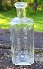 Antique Embossed Bottle The Converse Company Columbus Ohio 6” Medicine Pharmacy picture