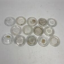 Lot of 14 Vintage Clear Glass Canning Mason Ball Jar Lids Bail Wire Jars Nice picture