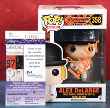 Funko Pop A Clockwork Orange 358 Malcolm McDowell Signed JSA COA 2016 Protector picture