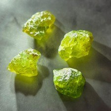 10.7ct 4 Piece Natural Tsavorite Garnet Faceting Rough Lot From Kenya #2 picture