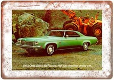 1973 Oldsmobile Delta 88 Royale Vintage Ad Retro Look Metal Sign A5214 picture