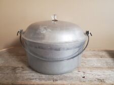 Majestic Cook Ware Dutch Oven Aluminum Stock Pot Bail Handle 5Qt Vintage picture