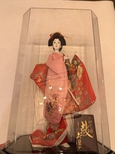 Kyugetsu 16” Japanese Geisha doll picture