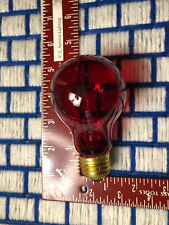 Box of 12 new 25w Transparent RED A19 PARTY string 130v SIGN LIGHT BULB 25 watt picture