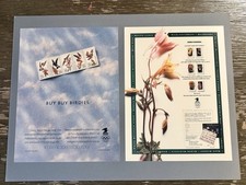 VTG USPS Stamp Advertising Board Buy Buy Birdies  Send Flowers Y&R Morbelli picture