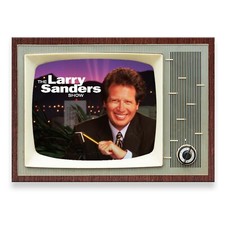 THE LARRY SANDERS SHOW Retro TV Design 3.5 inches x 2.5 inches FRIDGE MAGNET  picture