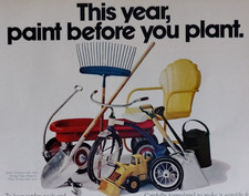 Vintage Retro 1972 Ad Sherwin-Williams Paint Before You Paint Stop Rust Safely picture