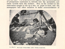 NAVAJO Ceremonial Traditions Navajo Nation Reservation --antique 1899 article-- picture