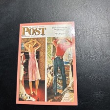 Jb14 Norman Rockwell 2 1995 Saturday Evening Post #71 Before The Date 1949 picture