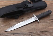 New Rubber Handle Tactics Survival Fixed Blade Camping Hunting Knife 38-09S picture
