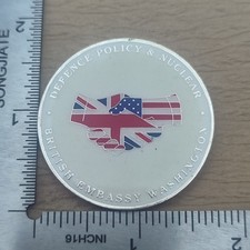British Embassy Washington Defence Policy Nuclear USA UK Challenge Coin picture