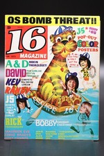 16 Magazine June 1973 Rick Springfield Donny Osmond David Cassidy Brady Bunch FN picture