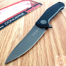 Kershaw Concierge Liner Folding Knife 3.25 8Cr13MoV Steel Blade Black G10 Handle picture