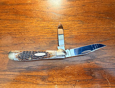 Vintage 1970s Case XX 10 Dot 6243 Jigged Bone Swell End Jack Pocket Knife MINT picture