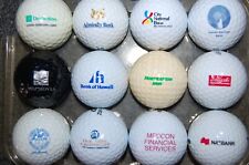 Set of  12 GOLF BALL Collectible LOGO Bank Finance Savings Credit Union Related picture