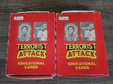 2 Terrorist Attack Educational Cards Full Box 36 Packs Piedmont Candy Co. 1986 picture