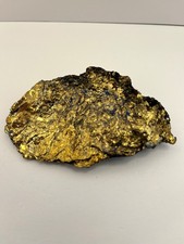 Golden Covellite with some Blue Iridescence, from the Summitville Mine, Colorado picture