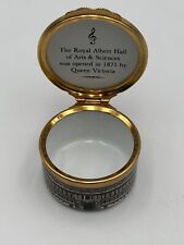 Halcyon Days Enamels round Trinket Box Royal Albert Hall vintage RARE picture