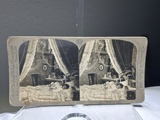 Antique 1897 Universal Stereocard  ~ 4536 Guardian Angel ~ Ghost Apparition picture