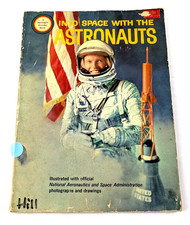 VTG (1965) Into Space With the Astronauts NASA Spotlight Wonder Book Col Glenn picture