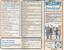 1965 Welcome To Disneyland Ten Year Brochure Park Map '65 Tencennial Celebration picture