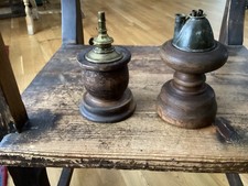 2 pcs antique oil lamps picture