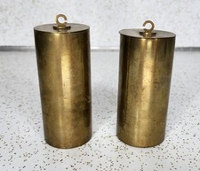 Antique/Vintage Weights For Carl Theodor Wagner German Wall Regulator Clock Set picture