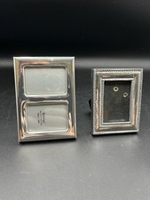 Lot Of Towle Silversmiths Silver Plated 2x3 Double Standing Picture Photo Frames picture