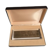 Disney World EPCOT  Limited Edition Grand Opening Bronze Ticket Paperweight picture