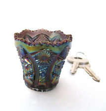 Imperial Glass Bellaire Iridescent Carnival Glass Toothpick Holder USA picture