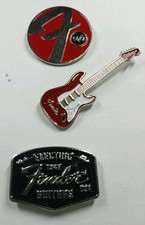NEW Fender Guitars Collectible Pin Set - Set Of 3 Pins picture