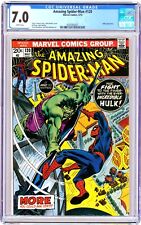 Marvel AMAZING SPIDER-MAN 1973 #120 Key INCREDIBLE HULK App ROMITA Cover CGC 7.0 picture