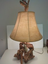 Driftwood Lamp One Of A Kind MCM Vtg Gorgeous 32