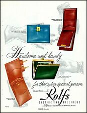 1955 Rolfs distinctive billfolds men women gifts vintage art Print Ad adL66 picture