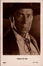 William S. Hart Silent Film Star Western Cowboy RPPC Postcard Germany picture