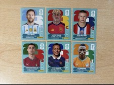 Panini World Cup 2026 Lot 6 Stickers Yamal Messi Ronaldo Mbappe Haaland Questions picture