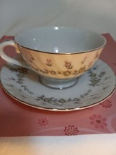 Tea Cup And Saucer Vintage Style House Japan Picardy Pattern picture