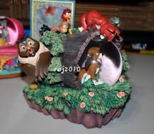 DISNEY SNOWGLOBE FOX AND THE HOUND BEST OF FRIENDS 1977 VINTAGE WORKING CONDITIO picture
