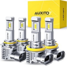 AUXITO H11 9005 Light Bulbs Combo, 60000LM 900% Super Brighter, 6500K Cool White picture
