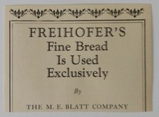 1927 Freihofer's Fine Bread Advertisement picture