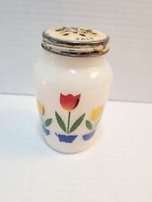 Vintage Fire King Anchor Hocking Tulip Milk Glass Salt Shaker  picture