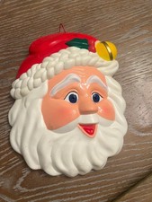 Vintage Tony USA Twinkling Eyes Santa Claus Hanging Christmas Decoration Working picture