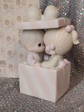 Precious Moments 101702 - “Our First Christmas Together” Music Box 1986 With Box picture