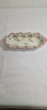 Antique MZ Austria Altrohlau Bridal Rose porcelain celery 11.75 in celery dish picture